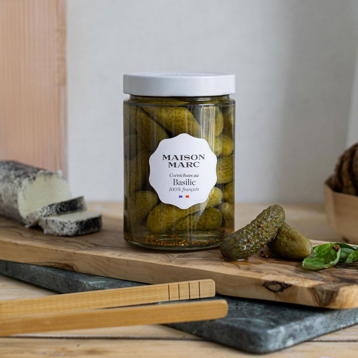 CORNICHONS BASILIC