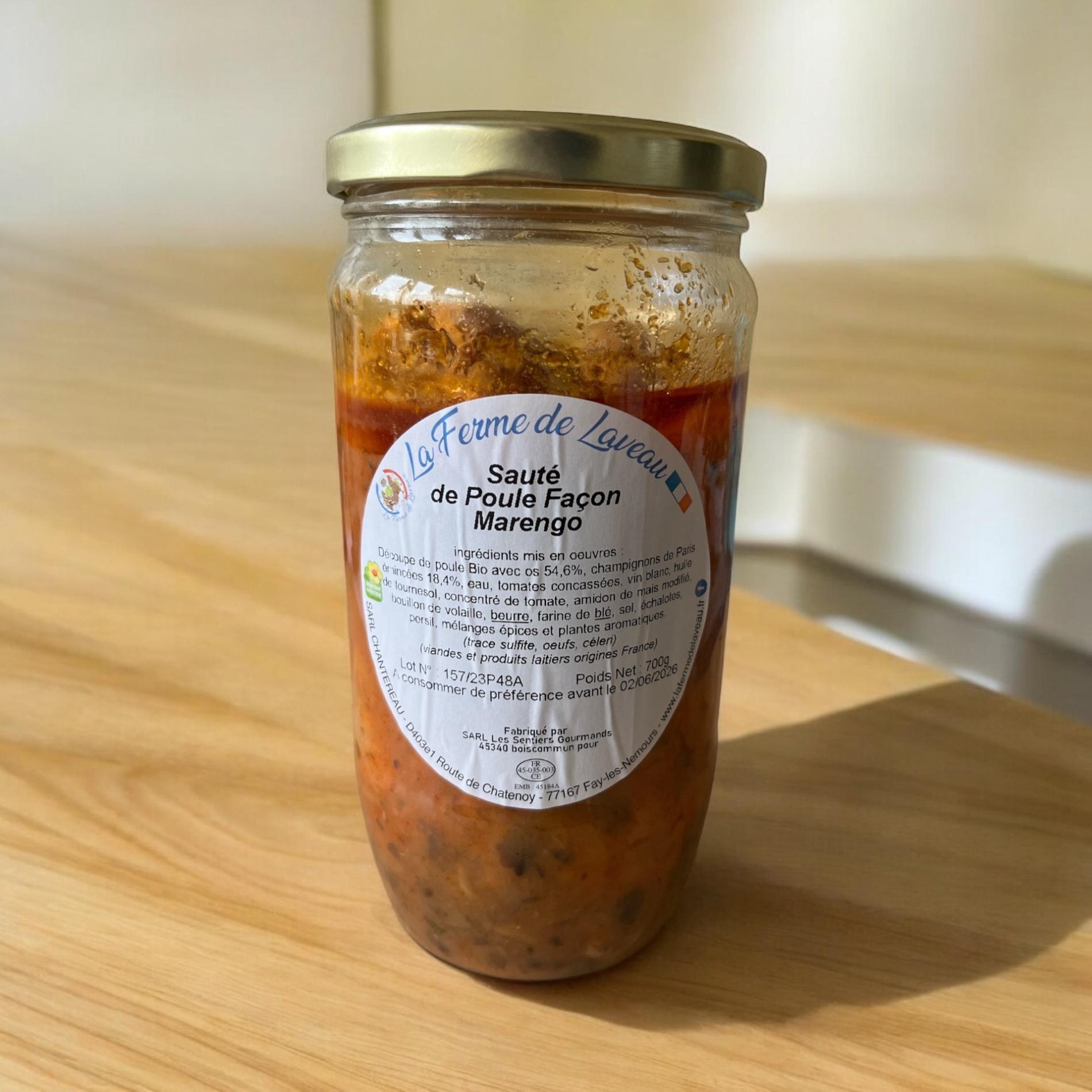 SAUTE DE POULE FACON MARENGO